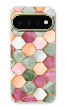 Hexagons in stained glass