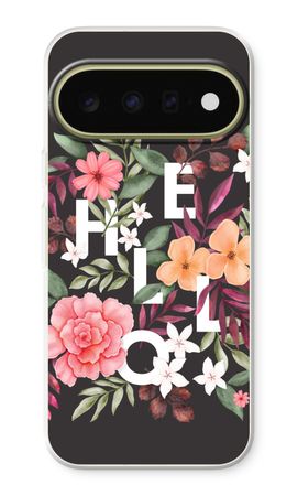 Hello in flowers