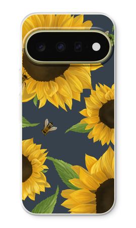 Sunflower and bees