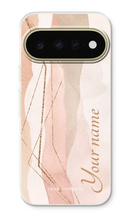 Gold Lines Namecase - Blush
