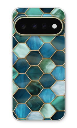 Hexagons in stained glass