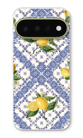 Tejas azules y limones