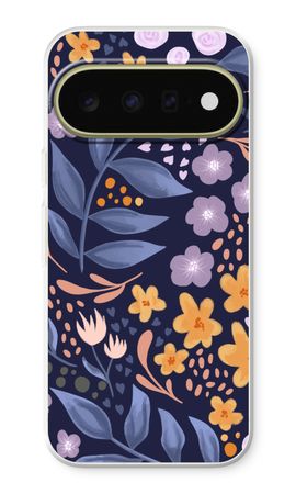 Flowers with blue leaves