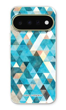 Coloured triangles blue