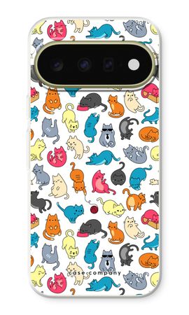 Colourful cats