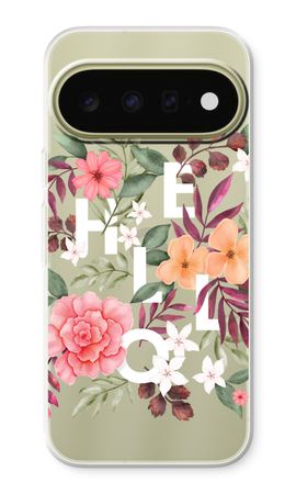 Hello in flowers