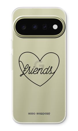 Friends heart black