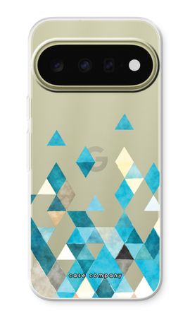 Coloured triangles blue