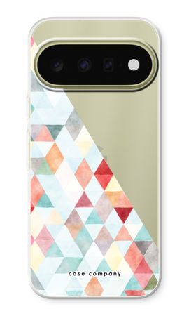 Coloured triangles pastel