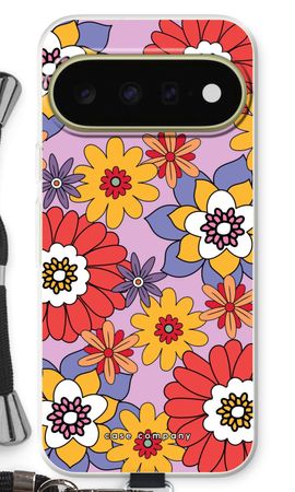Retro Blumen - Lila