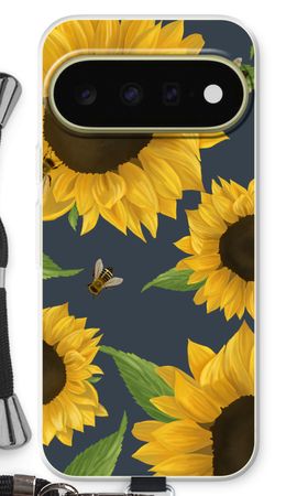 Sunflower and bees