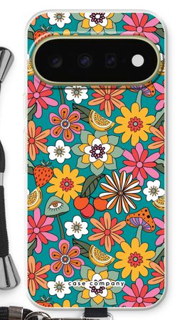 Retro Blumen N°2 - Blau