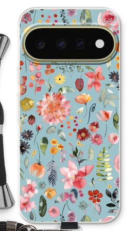 Bunte Pflanzen und Blumen