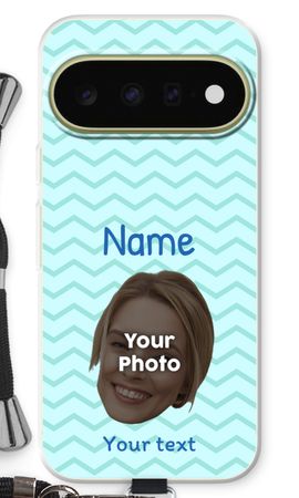 Personalisiertes Gesicht - Streifendesign