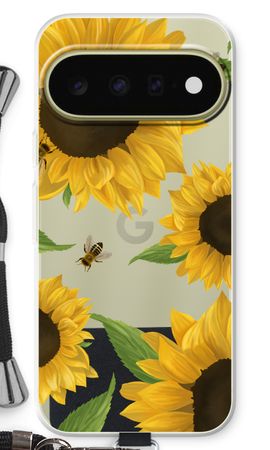 Sunflower and bees