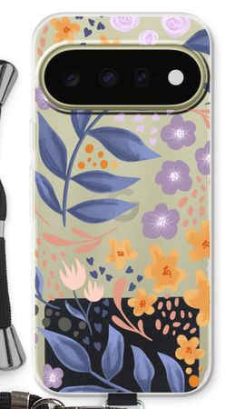 Flowers with blue leaves