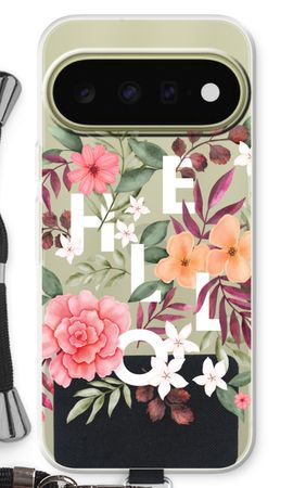 Hello in flowers