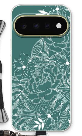 Flowers in lace