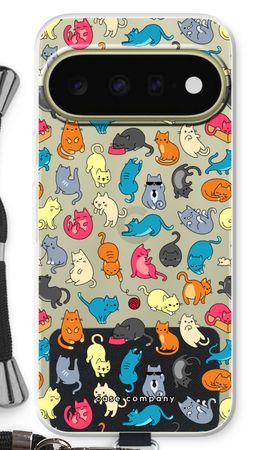 Colourful cats