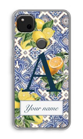 Monogram Blauwe tegels