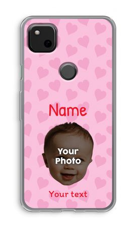 Personalisiertes Gesicht - Herzen N°2