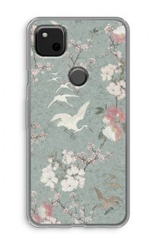 Japanese crane birds blossom