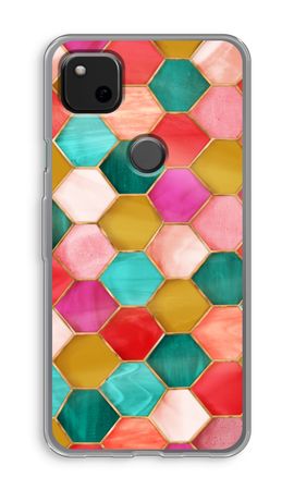 Hexagones en vitrail