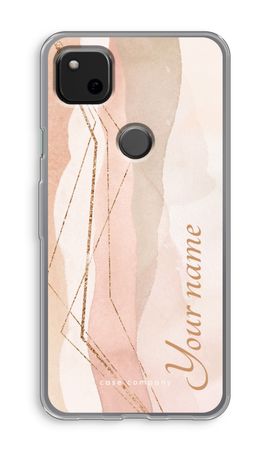 Gold Lines Namecase - Blush