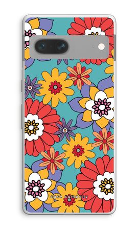 Retro Flowers - Blue