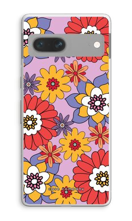 Retro Flowers - Purple