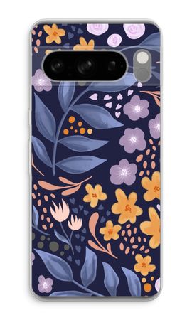 Flowers with blue leaves