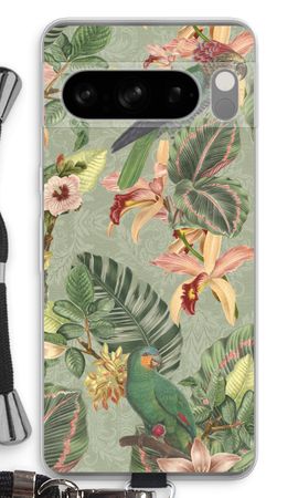 Tropical jungle parrot