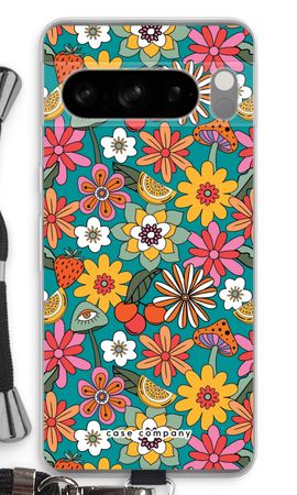 Retro Bloemen N°2 - Blauw