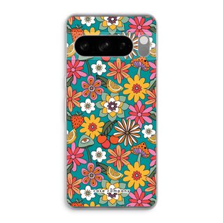 Retro Blumen N°2 - Blau