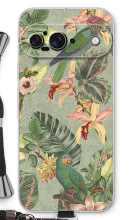 Tropical jungle parrot