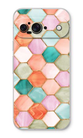 Hexagons in stained glass