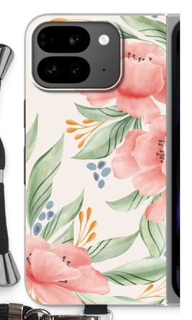 Fleurs roses douces