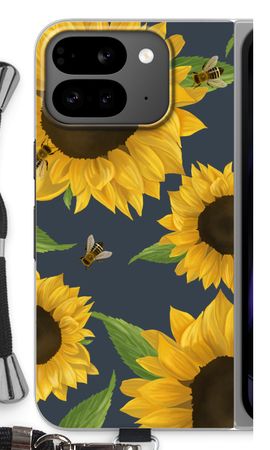 Sunflower and bees