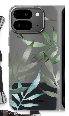 Tropical watercolor leaves