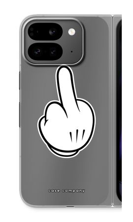 Mittelfinger weiß