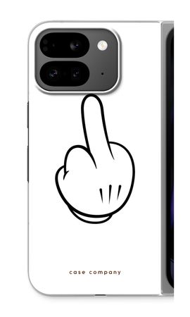 Mittelfinger weiß