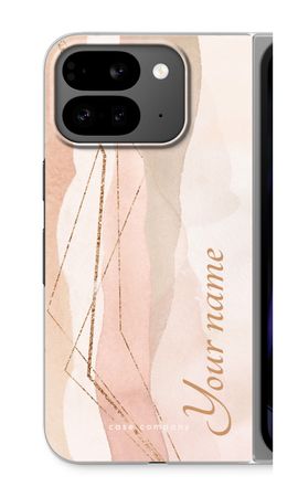 Gold Lines Namecase - Blush