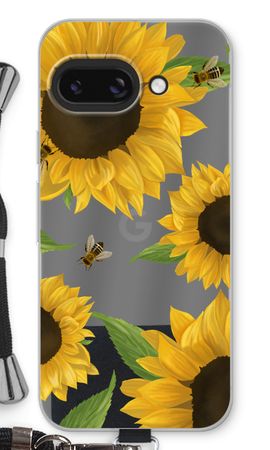 Sunflower and bees