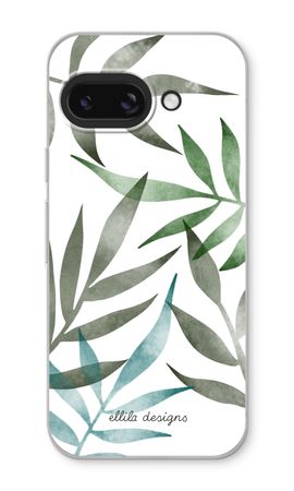 Tropical watercolor leaves