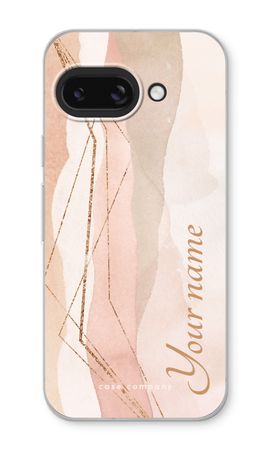 Gold Lines Namecase - Blush