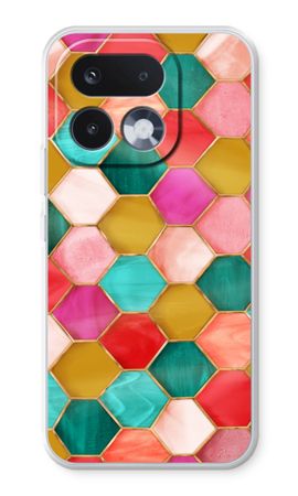 Hexagons in stained glass