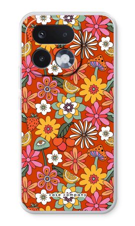 Retro Flowers - Red