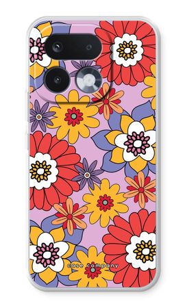 Retro Flowers - Purple