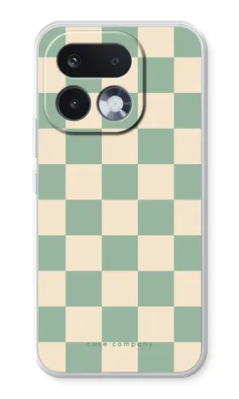 Checkered Mint, Realme 16 Pro mykt deksel