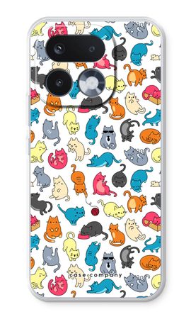 Colourful cats